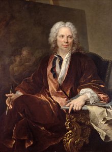 Portret van Louis Galloche (1670-1761) 1734